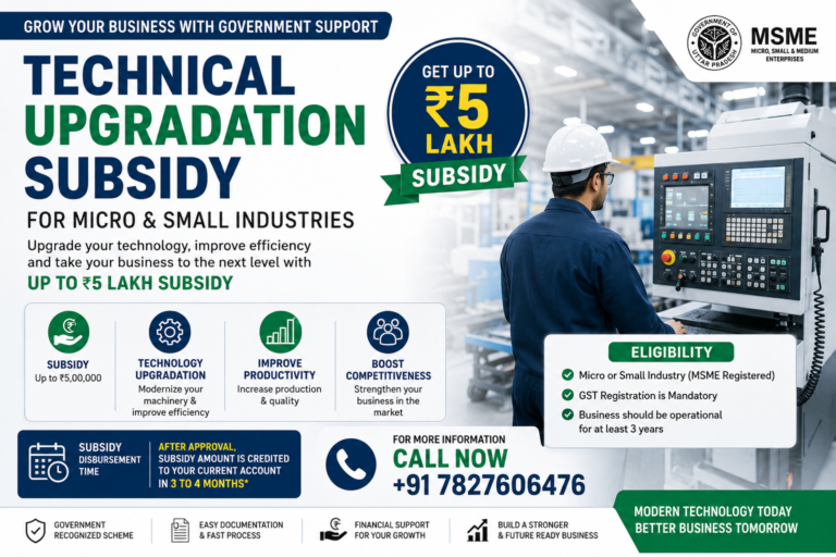 Technical Upgradation Subsidy Scheme for MSMEs